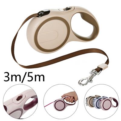 Laisse rétractable et extensible pour chien de petite et moyenne taille (3 m/5 m), accessoire d'extérieur durable pour randonnée, chihuahua, carlin