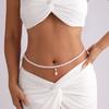 Tassel Waist Chain Belt Geometric Beads Chain Belt Fashion Pearl Waist Chain  Body Jewelry
