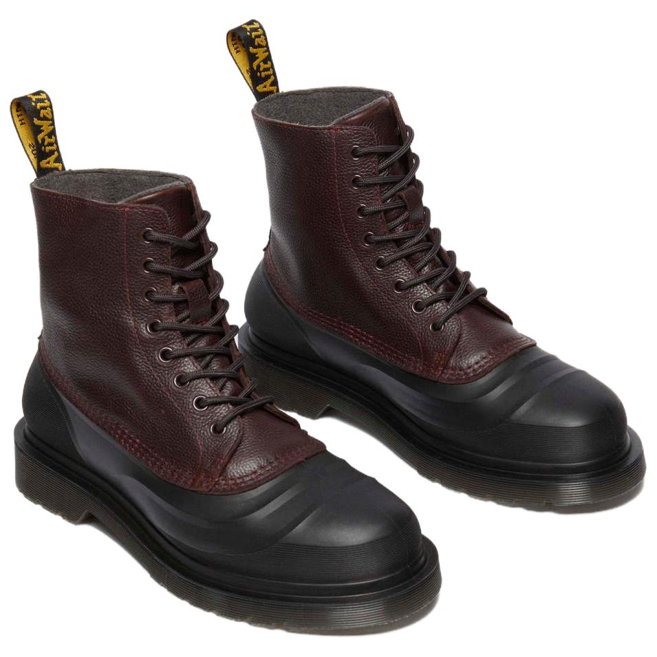 Dr. Martens 1460 Leder Mode Kurze Stiefel Unisex Stiefel Rot Schwarz 32119601
