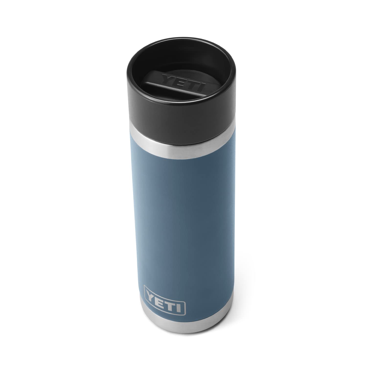 

YETI Rambler 18 Bottle, Stainless Steel, Vacuum Insulated, with Hot Shot Cap, Nordic Blue