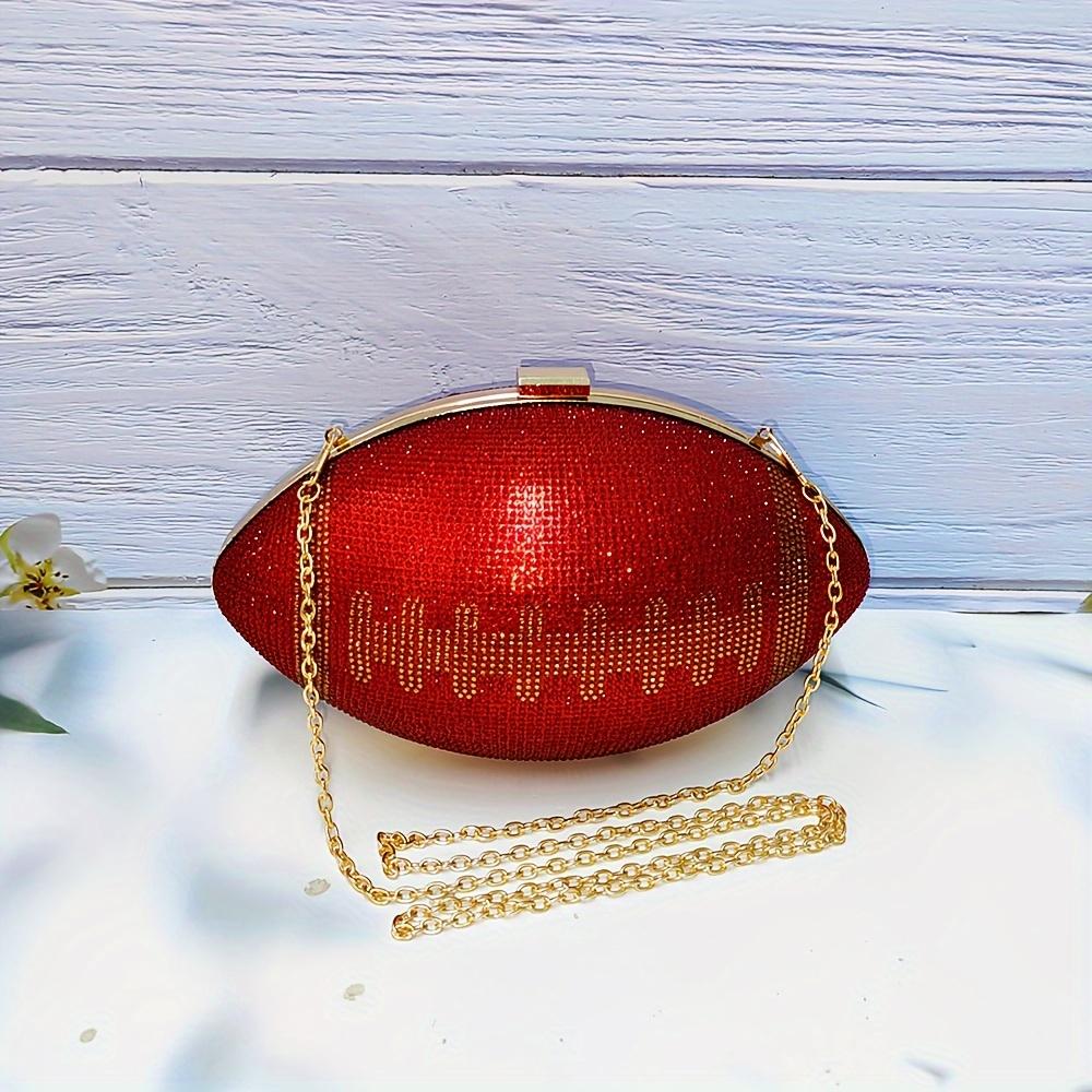 

Блискучий футбольний клатч у горошок, вечірня сумочка для вечірок і подарунків