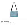 ISSEY MIYAKE Row Metallic PVC Resin Portable Crossbody Bag, Shoulder Bag Women's Light Blue BB41-AG463-71