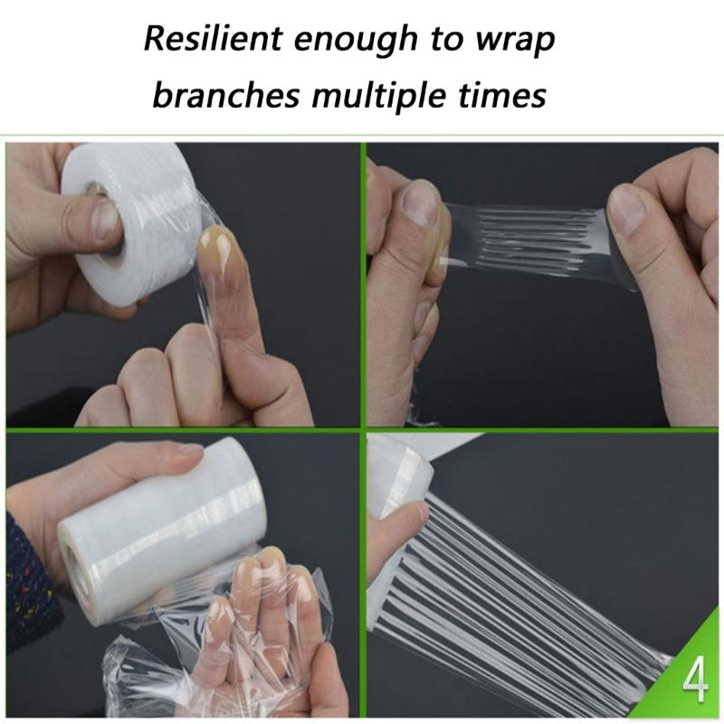 5pack High Elasticities Grafting Film for Secure Plant Wrapping and Protecting in Garden Landscapes