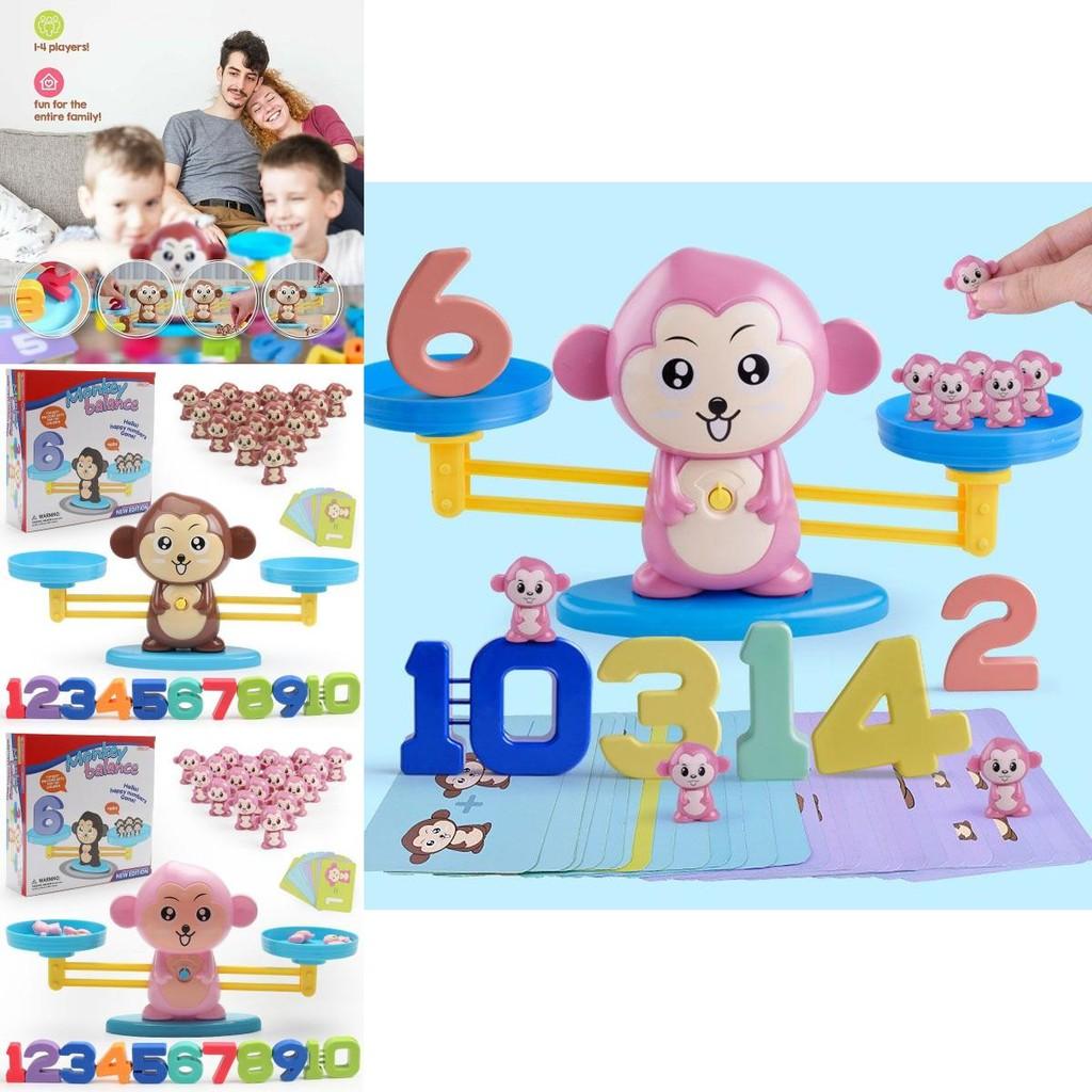 Lustiges Mathe-Zählspiel für Kinder Affen-Balance-Spielzeug-Set für Vorschulkinder
