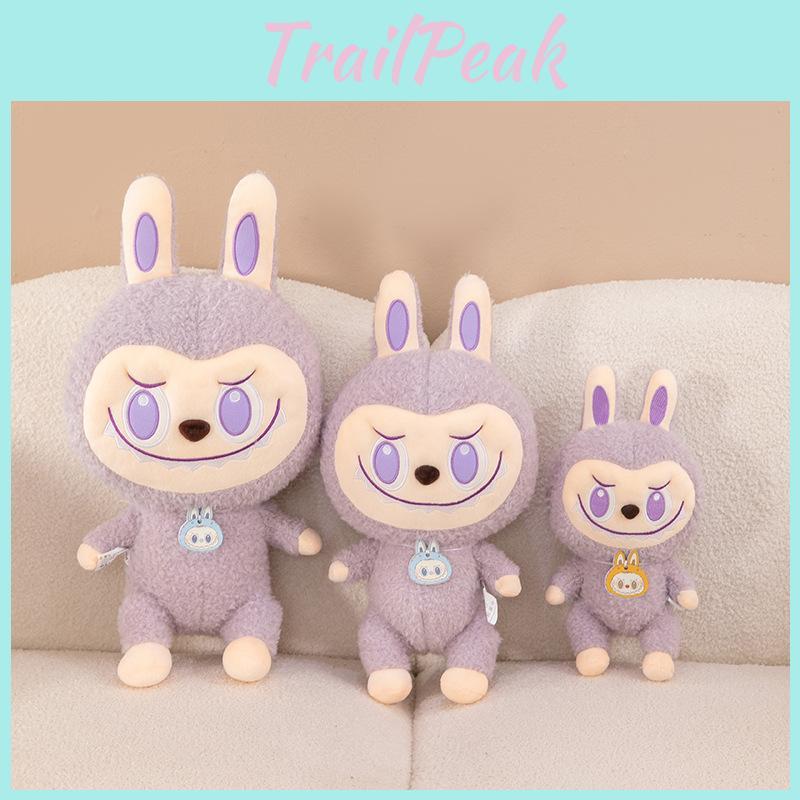 Adorable Labubu Plush Doll Soft Toy Cute Bubble Mart Figure Gift For Girls 30cm 45cm 55cm