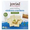 Jovial Sourdough Einkorn Crackers, Rosemary Flavor, 128g (4.5oz)