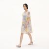 broadcast Women's Sweet Printed Short-Sleeve A-Line T-Shirt Dress