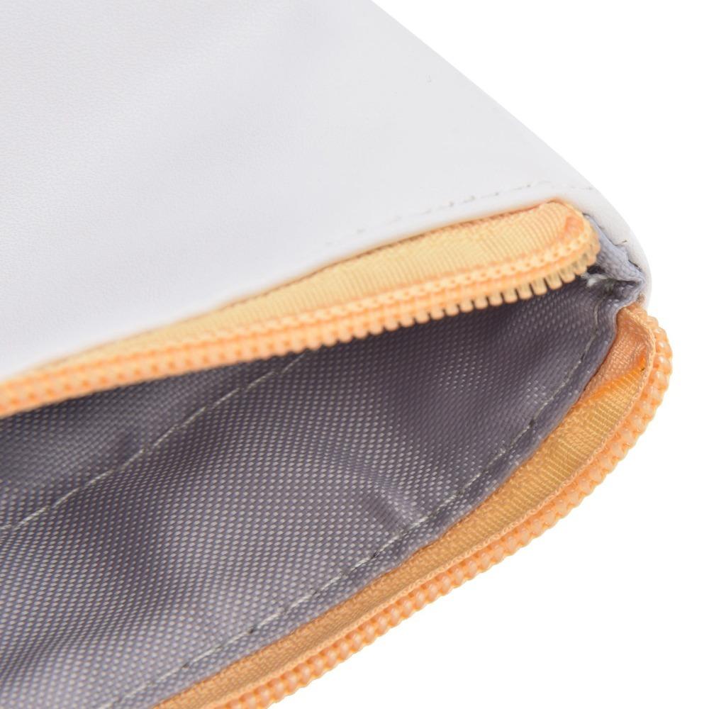 PU Corduroy Telescopic Pencil Pouch Multi-functional Storage Pouch School Study жёлтый