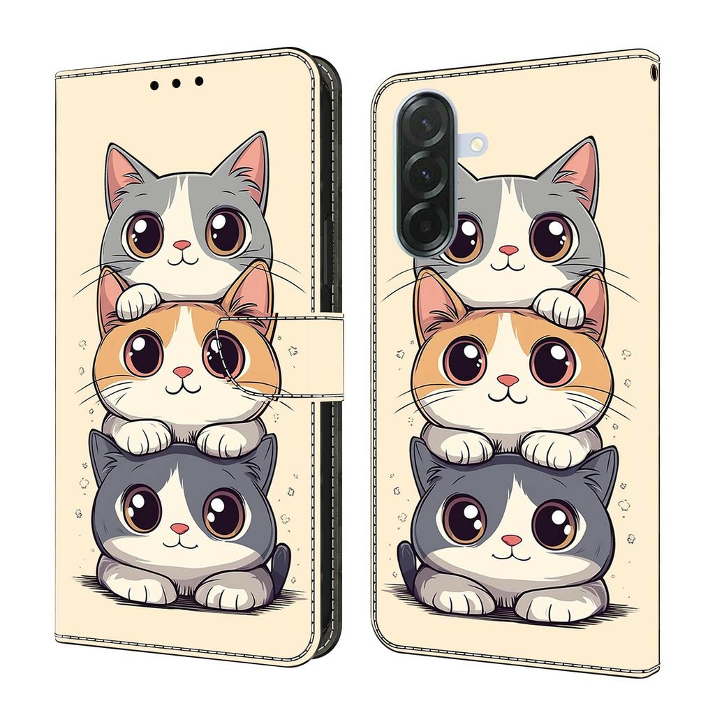 For Samsung Galaxy A56 5G / A36 5G Wallet Case Foldable Stand Pattern Printing Leather Flip Phone Cover