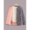 SEE KEAN Women's Winter Fleece-Lined Padded Cardigan