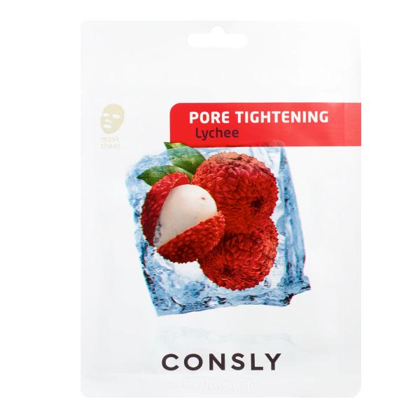 

CONSLY Lychee Pore-Tightening Mask Pack Сужающая поры тканевая маска с экстрактом личи 20мл
