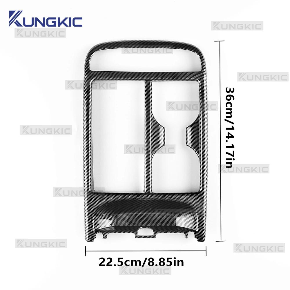 Carbon Fiber Style Cover For Hyundai Tucson NX4 2025 2026 Hybrid Version Car Center Console Frame Interior Dashboard Sticker