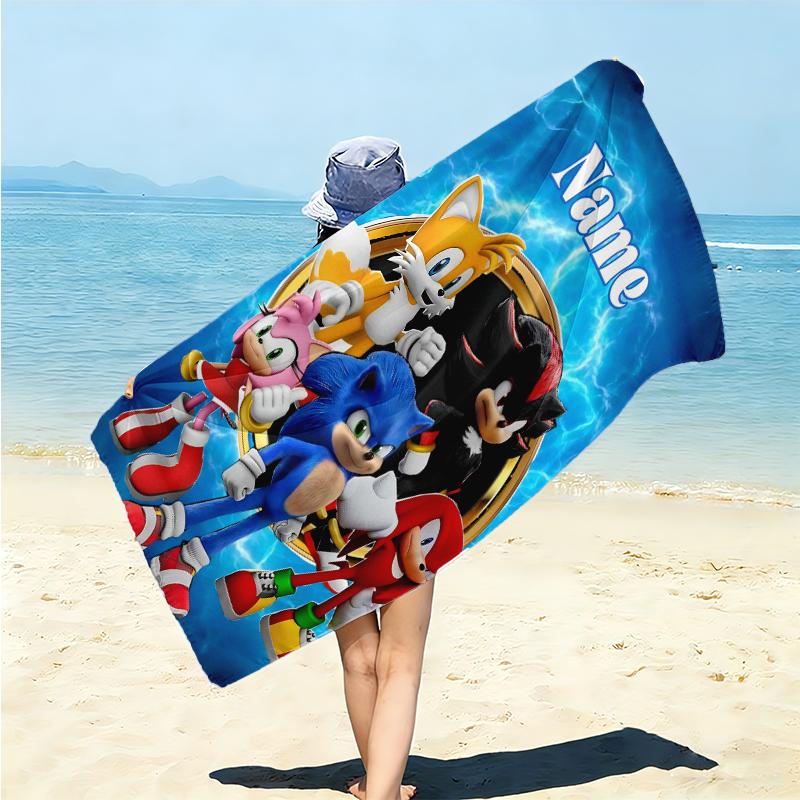 Personalized "Shadow Warrior Emblem" Beach Towel Microfiber Beach Towel Thin Absorbent for Beach Swimming Yoga Bath Sports. 091063