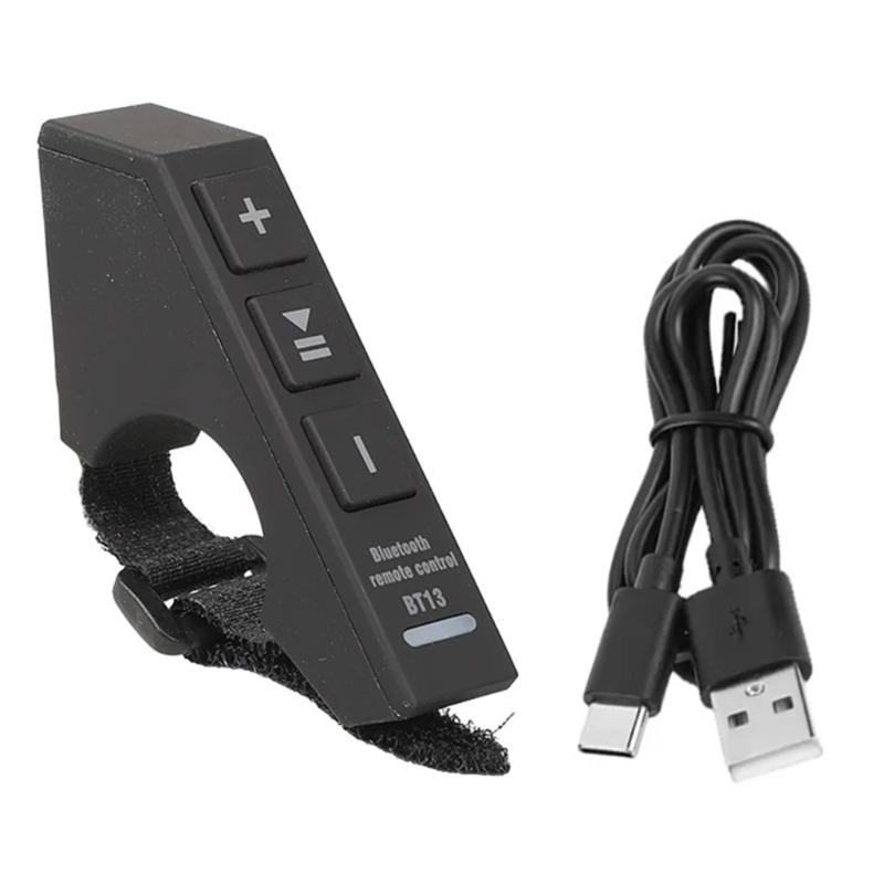 

Motorcycle Bike Media Button Remote Controller Steering Wheel Music Player Controller for Helmet Headset Phone Earphone 1