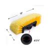 Abnehmbare Autobürste, weiche Borsten, Autobürste mit abnehmbarem Griff, Ein-/Ausschalter, kratzfreier Fahrzeugreiniger für enge Autos