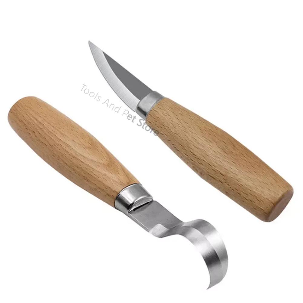 Ahşap Oyma Bıçağı Keski Kanca Bıçak Oyma Araçları Ergonomik Ağaç İşleme Kaşığı Dayanıklı Çarpık Yeni Başlayanlar Heykel Profesyonel