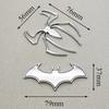 3D Metal Car Sticker Spider Bat Logo Chrome Badge Auto Emblem Decal Car Styling Decoration Auto Exterior Universal Accessories