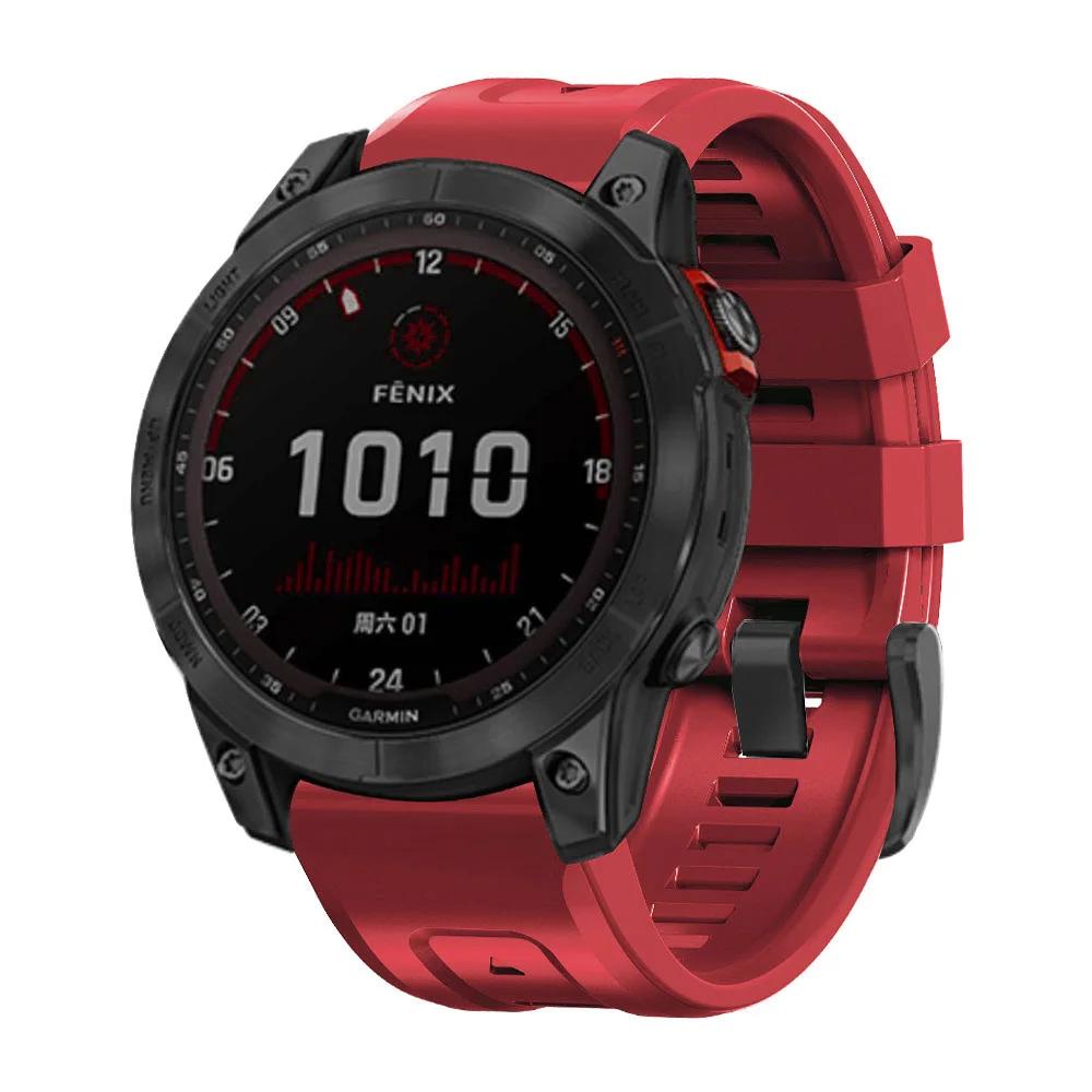 22mm 26mm Silikonarmband für Enduro 3 Tactix Armband für Garmin Fenix 8 E 7 7X Pro 5 5X Plus 6 6X Pro Epix Gen 2 QuickFit Band