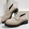 New Spring and Autumn Large Size Casual Scrub Women's Shoes Thick Heel Platform Retro