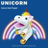 Plush Unicorn Hand Puppet for Kids' Education and Play