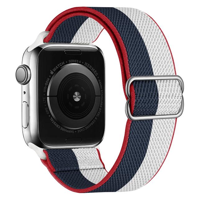 Elastische Nylonband voor Apple watch 10 band 44mm 40mm 49mm 45mm 41mm 46mm correas armband iWatch serie 3 5 6 se 7 8 9 ultra 2