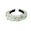 Retro Colorblock Knotted Headband for Women: Wide-Brimmed Fabric Accessory for Outings & Face Washing
