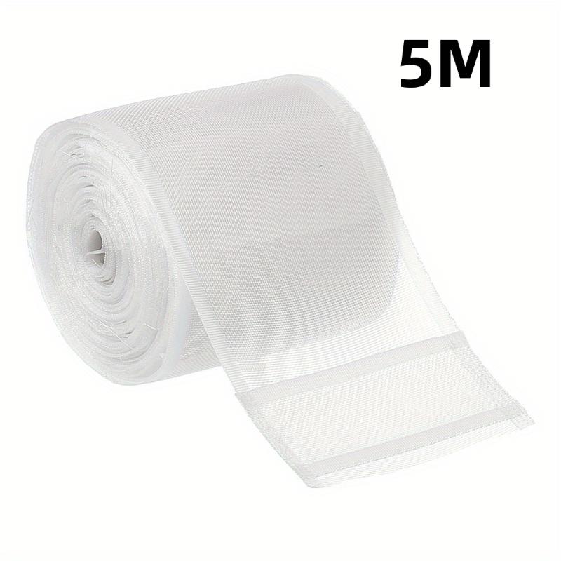 Transparent Pleated Curtain Tape Nylon Folding Tape Reinforced Hanging Strips White Flat Style For Hooking Curtains And Home Diy