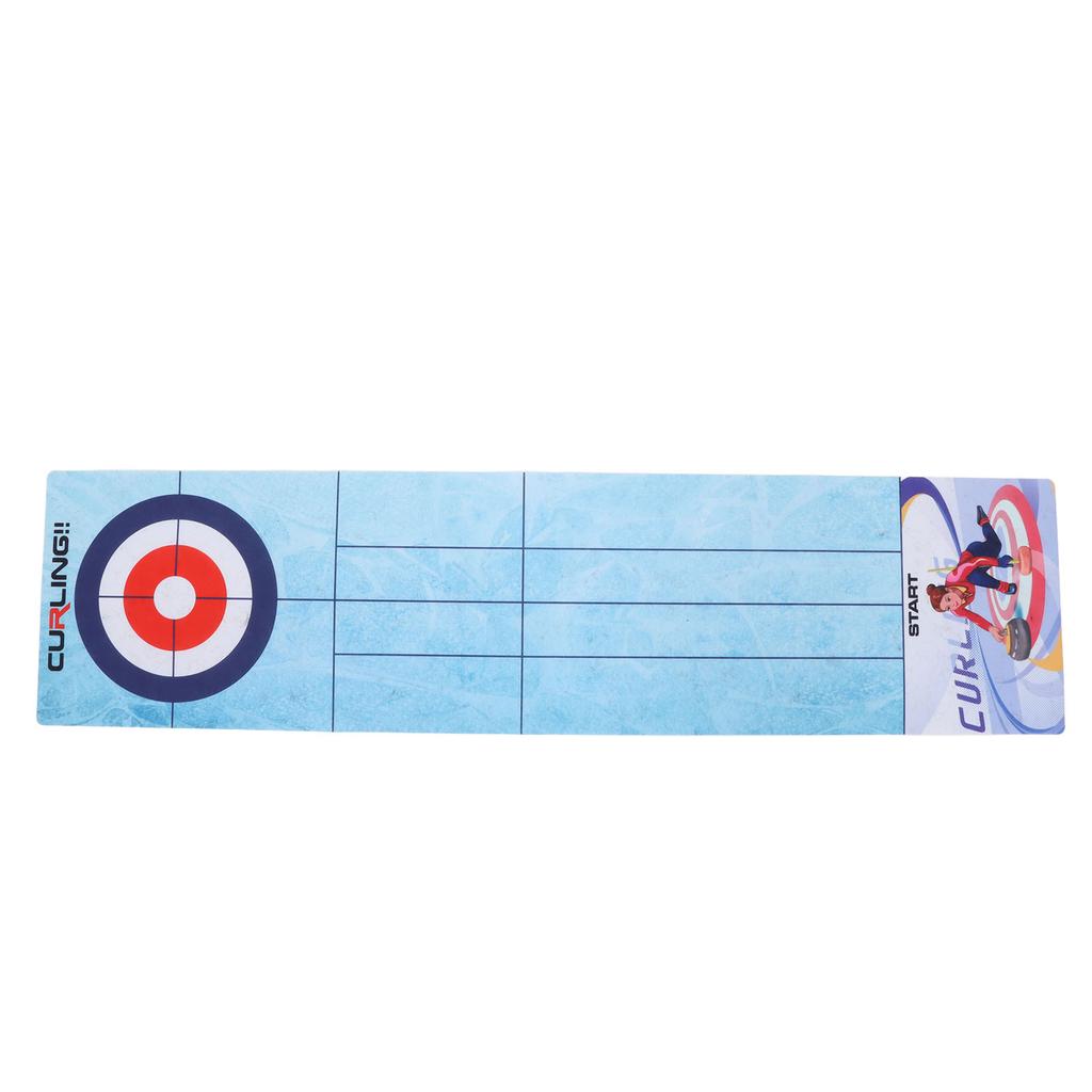 Masa Üstü Curling Oyunu Rulo Yapılabilir İnteraktif Eğitici Rekabetçi Taşınabilir Curling Tahtası Aile