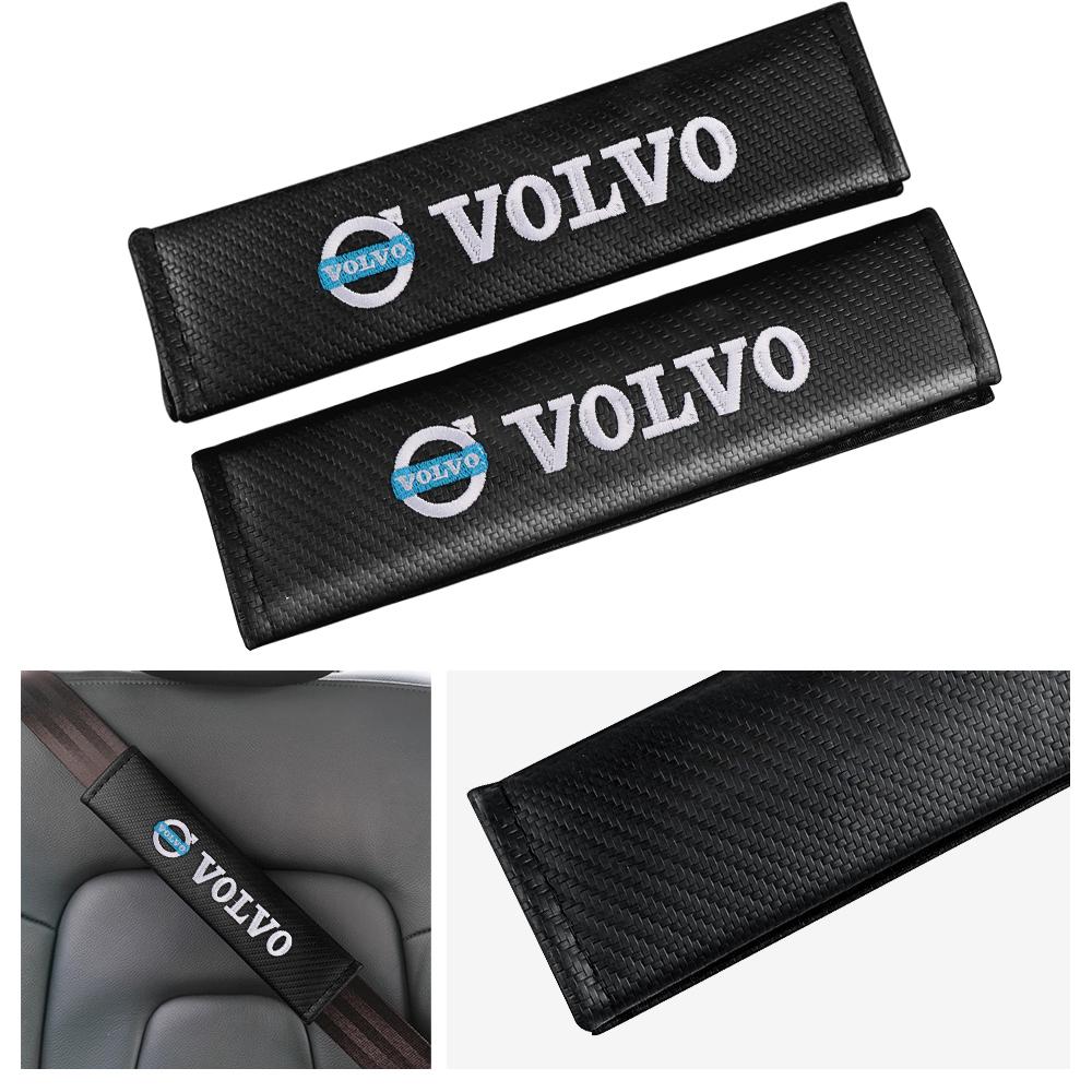 1/2pcs Car Seat Belt Cover Seat Shoulder Belt Pad for VOLVO RDESIGN AWD V40 V50 S40 S80 XC60 S90 XC90 V50 S60 Auto Accessories