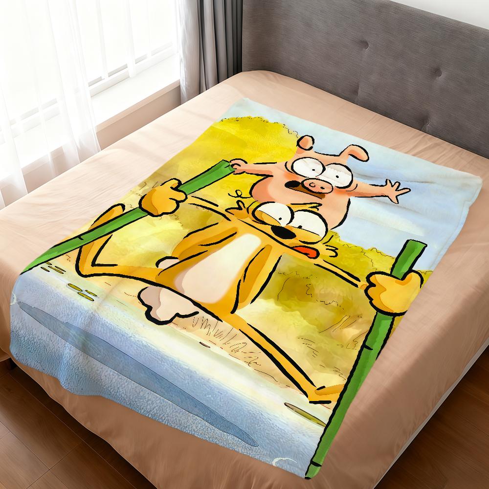 funny cute cartoon Big Bad f-Fox and Other Tales soft warm plush blanket dorm sofa living room pet hogar bed gift home Flannel