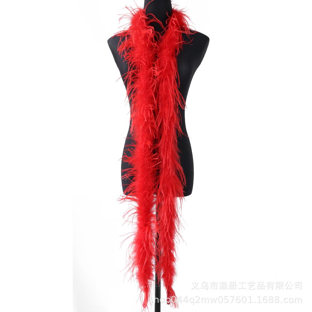 South African Ostrich Hair Top Performance Dress Raw Material Feather Top Diy Hat Scarf Down 2 Meters