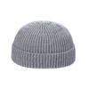 Bonnet  Hat Solid Color Women Skullcap Knitted Brimless Hat Korean Style Beanie Hats Men Docker Cap