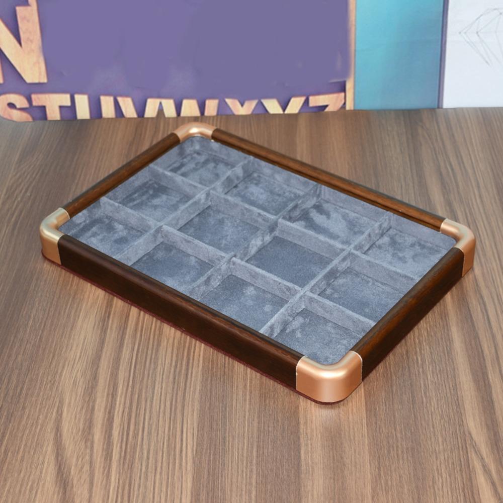 Velvet Wooden Jewelry Tray Necklaces Bracelets Jewelry Display Tray  Jewelry Storage
