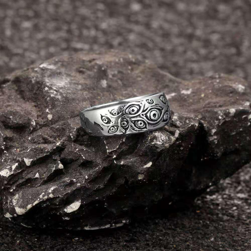European and American Devil's Eye Ring - Trendy Hip-Hop Style