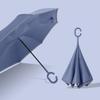 New 8-bone Creative Hands-free Double-layer Straight Rod Reverse Umbrella Car Long Handle Reverse Umbrella Umbrella