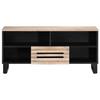 VidaXL TV Stand 100x34x46 Cm Solid Mango Wood, TV Bench, Hi-fi Cabinet, TV Console, TV Sideboard, Multimedia Cabinet, 377517