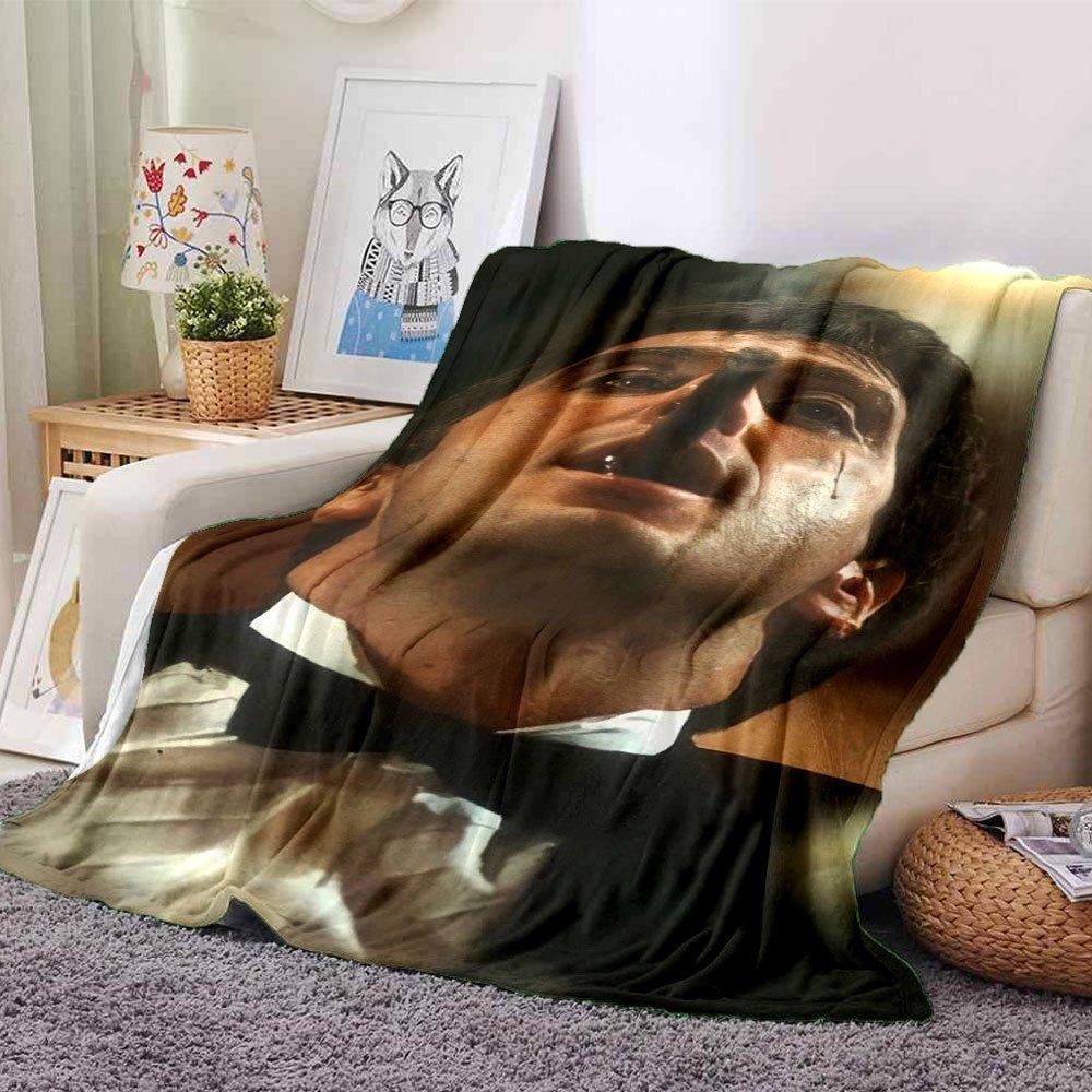 

1pc Scarface-Inspired Flannel Blanket - Soft Cozy All-Season Throw for Bedroom, Sofa, Camping, Travel - Perfect Gift for Movie FansB60 80cmx120cm(31inx47in)
