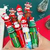 1pc Christmas 10 Color Pens Cartoon Stationery Colored Ballpoint Pens School Office Supplies Reward Writing Pen Comfortable Grip Stationery School Off