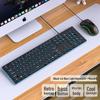 Silent Wired Chocolate Punk Keyboard - USB for Home, Office, Gaming, and Typing
