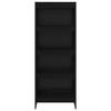 Bookshelf Black Oak Effect 60 x 30 x 155 cm Particleboard