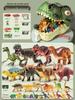 Dinosaur Toy Set: Tyrannosaurus & Triceratops Soft Rubber Figurines for Kids