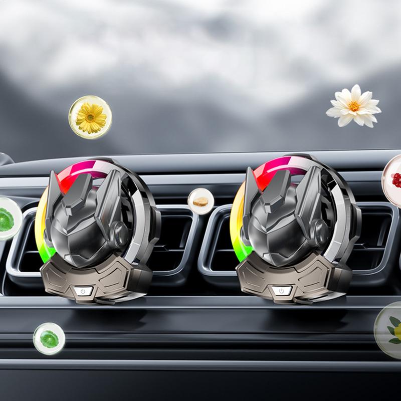 Car Vent Air Freshener Car Perfume Ornament Outlet Vent Aromatherapy Fresheners Auto Perfume Decoration With Light For Truck