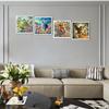 T0# 4pcs 5D DIY Partial Special Shaped Drill Diamond Painting Animal Decor 40x40