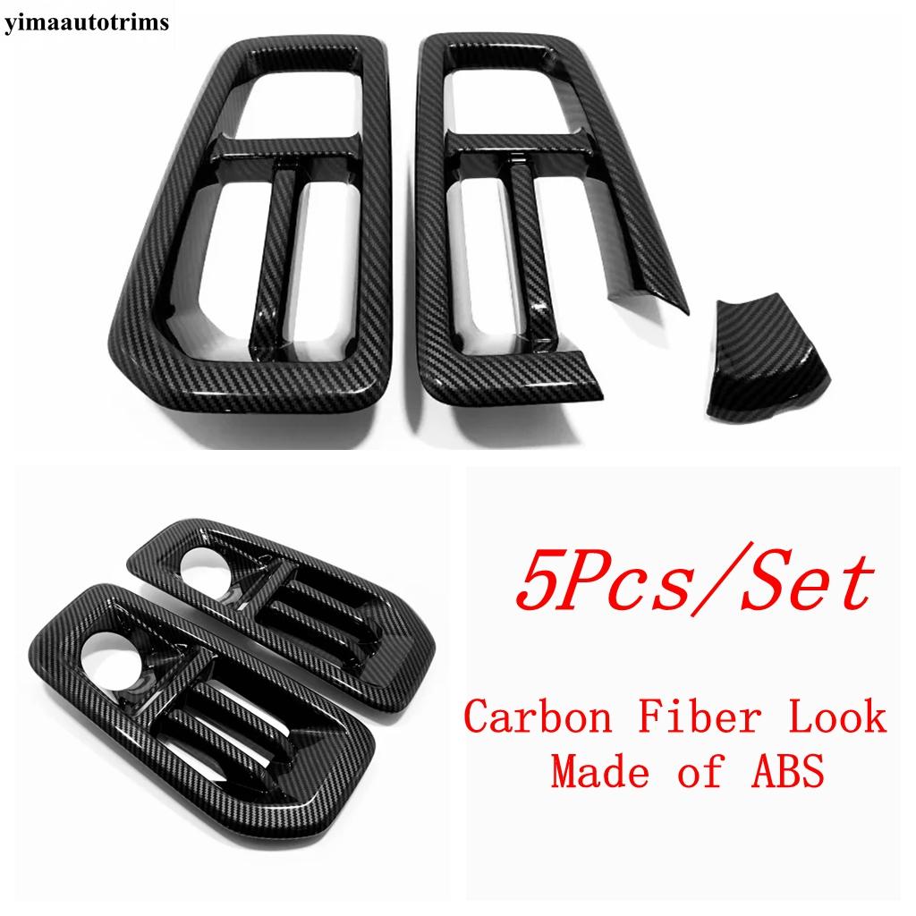 For Haval Dargo Accessories Front Rear Fog Lights Lamps Eyebrow Frame Cover Trim ABS Chrome / Carbon Fiber Exterior