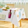 Jewish Shabbat Shalom Waterproof Tablecloth Bread Candles Books Polyester Table Cloth Home Decoration Kitchen Dining Table Decor