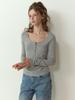 Liel Sherry Button U T-Shirt (Gray)