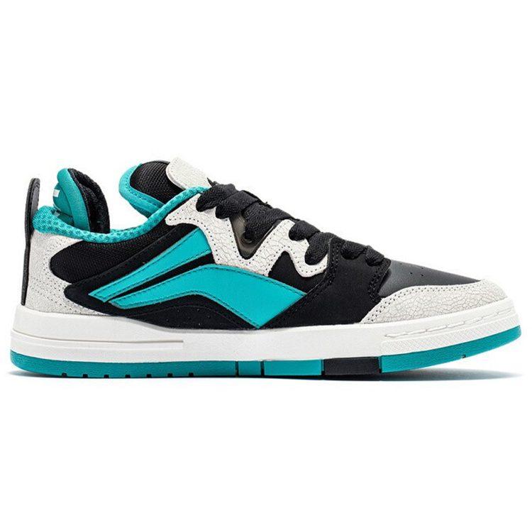 Li Ning Pro Suede Comfortable Slip Resistant, Abrasion Resistant, Lightweight Low top Skateboard Shoes Men's AECR043-1