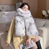 Thickened Original Design Retrostuffed Lazy Winterheattech Scarf Fashionableeasiest for Match Scarf Women's Scarves