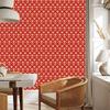 Christmas Damask Wallpaper Red and Coral 50x1000