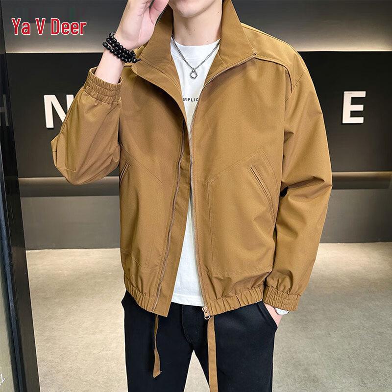 Yalu Herren Freizeitjacke mit Stehkragen für Outdoor